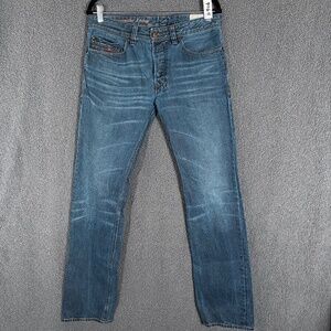 Diesel Safado Slim Straight Button Fly Jeans - Men's Size 32*32 - Blue